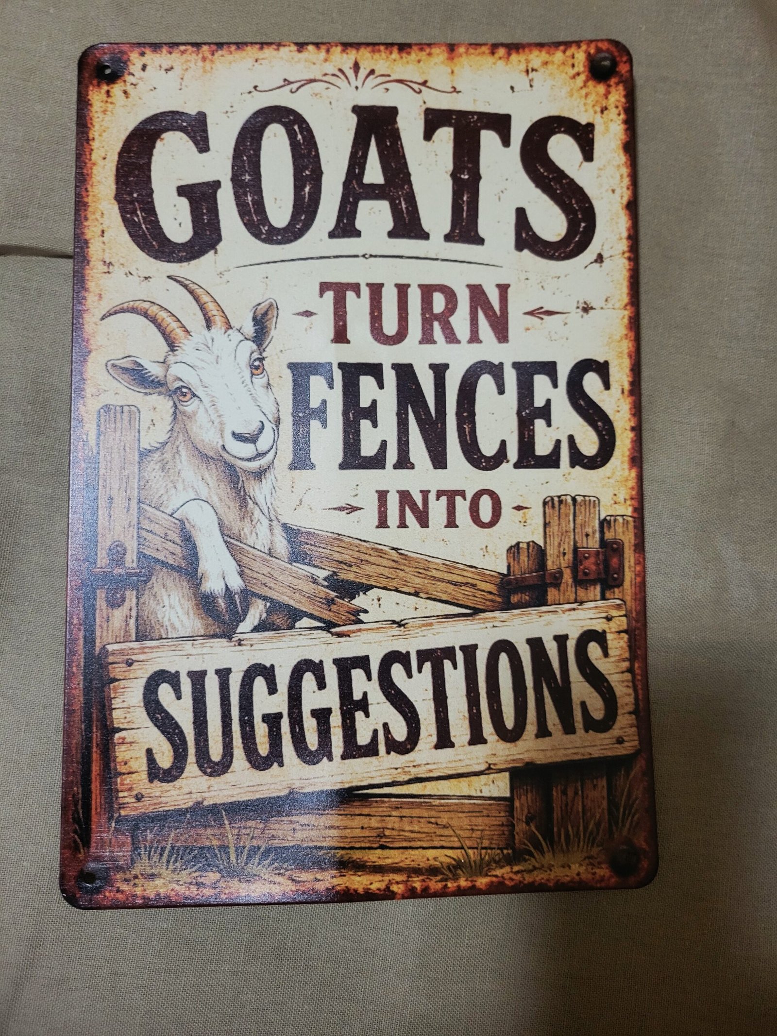 GOATS TURN FENCES